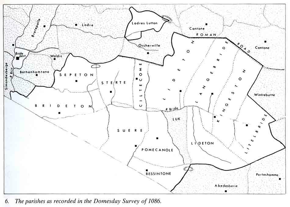 Parishes as recorded in the Domesday Survey 1086